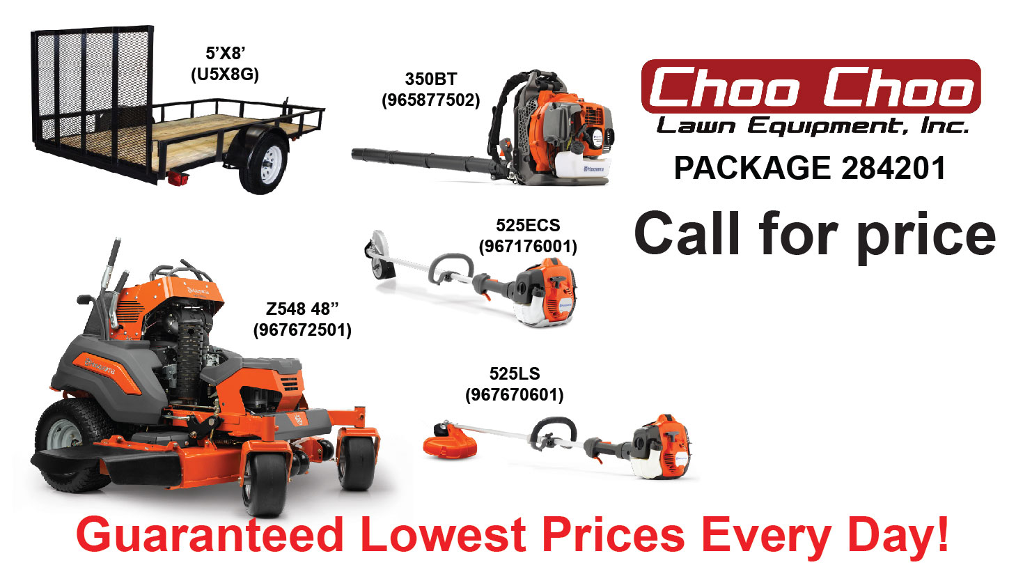 Inventory Choo Choo Lawn Equipment Plant City, FL (813) 6591718
